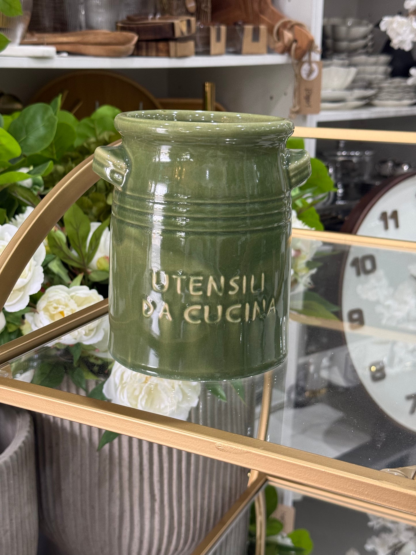 Olive French Cuisine Utensil Holder