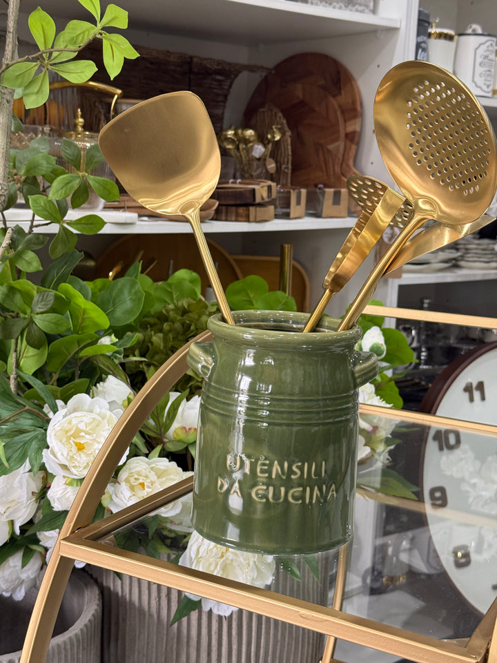 Olive French Cuisine Utensil Holder