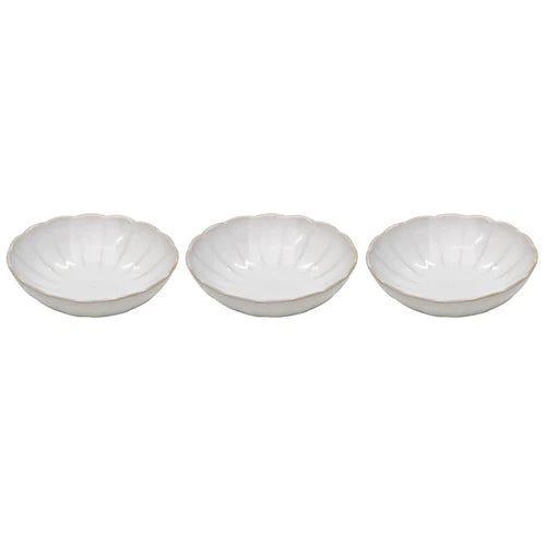 Marguerite White 3pk Dip Bowl