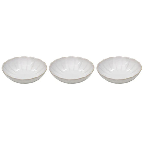 Marguerite White 3pk Dip Bowl