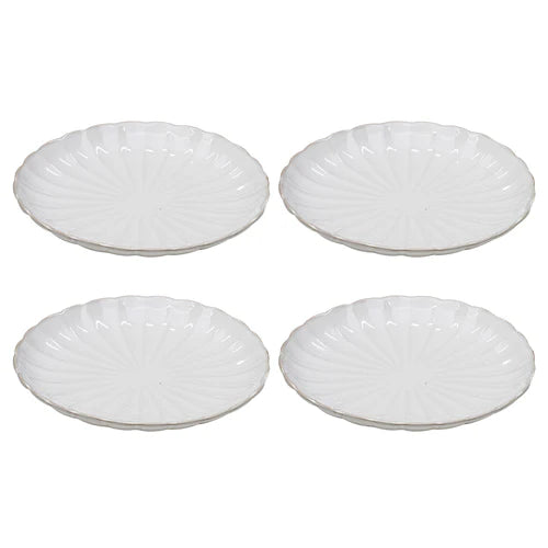 Marguerite White 4pk Side Plate