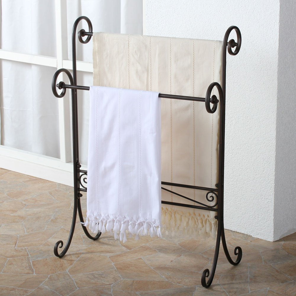 Black towel rack