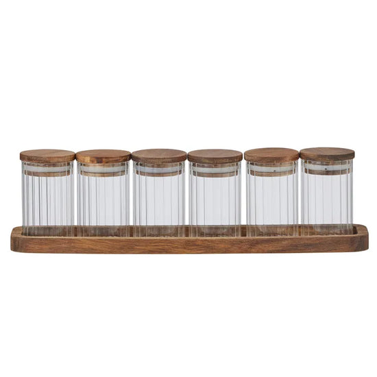 Haven Ribbed Storage Jar Set