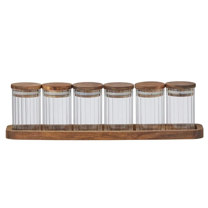 Haven Ribbed Storage Jar Set