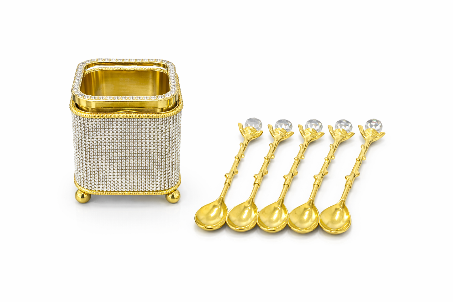 Élégance Crystal Spoon Set