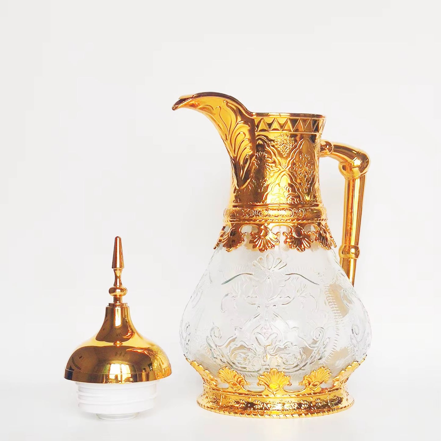 Royal Gold Glass Tea Pot