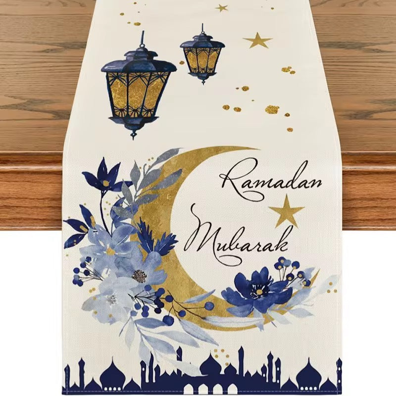 Ramadan Mubarak Table Runner