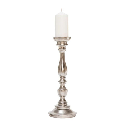 Candle stand raw aluminum    Nickel finish