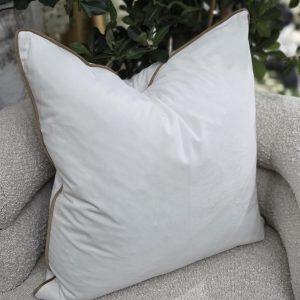 Luxe Gold Piped Cushion