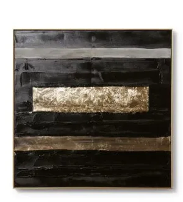 Archi Abstract Hand Painted Wall Art - 90 x 5 x 90cm