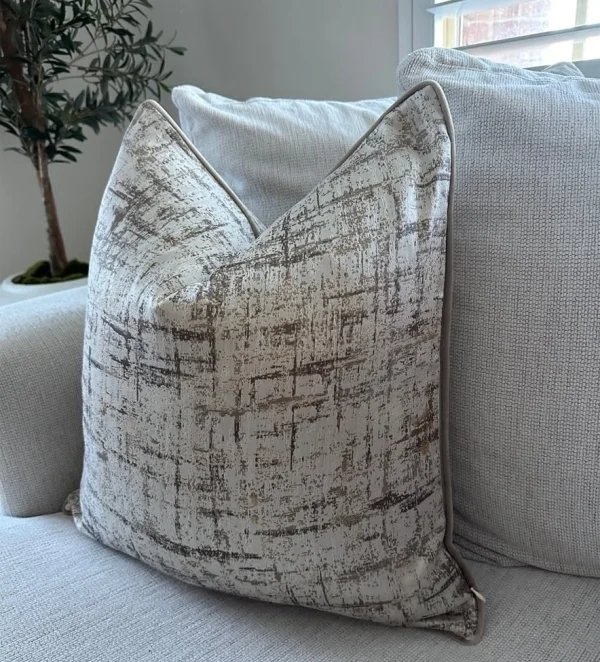 Stone Luxe Abstract Cushion