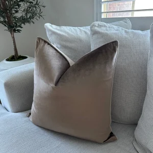 Velvet Taupe Luxe Cushion