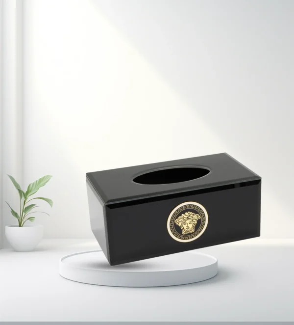 TISSUE BOX-MEDUSA-BLACK