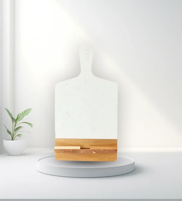 Marble & Wood Book Stand