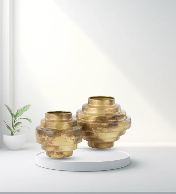 Quigley Antique Gold Vase