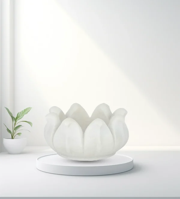 ANTHESIS MARBLE TRINKET BOWL 13X6CM WHT