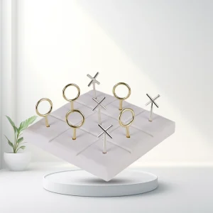 EMPORIUM ELODIE NAUGHTS AND CROSSES MULTI-COLOUR 15X15X6CM