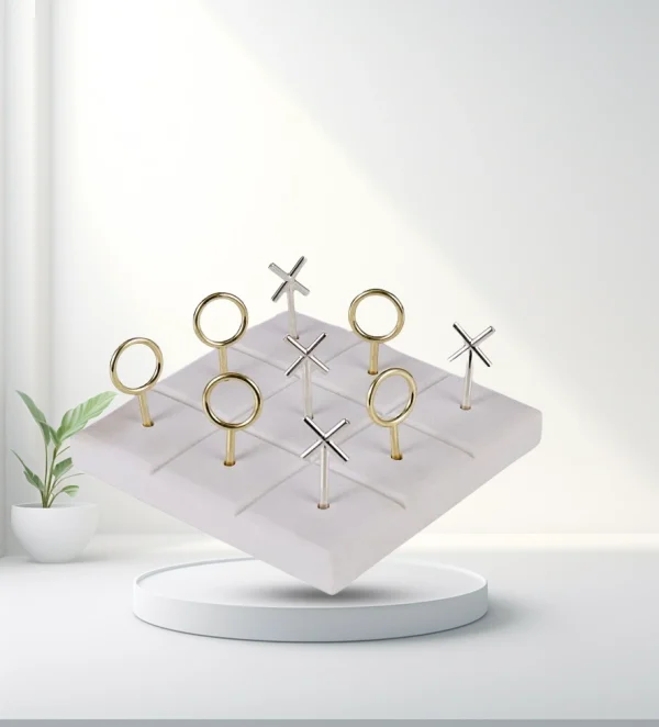 EMPORIUM ELODIE NAUGHTS AND CROSSES MULTI-COLOUR 15X15X6CM