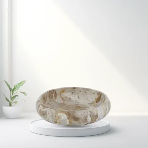 XENA MARBLE BOWL 26X6CM TAUPE