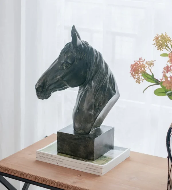 40CM Equine Sculpture On Base