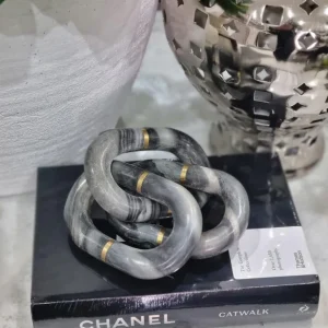 Black and grey Marble Decor Chain