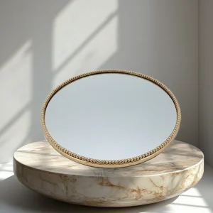Stella gold mirror tray