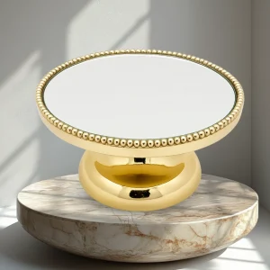 Stella elegant gold cake stand