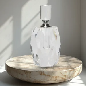PERFUME BOTTLE-GLASS-OVAL