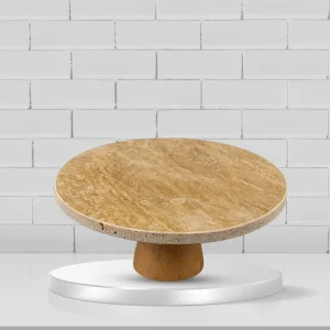 Travertine Cake Stand