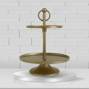 2 Tier Gold Stand