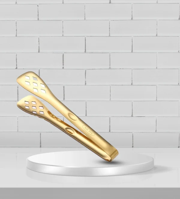 Gold plated tongs