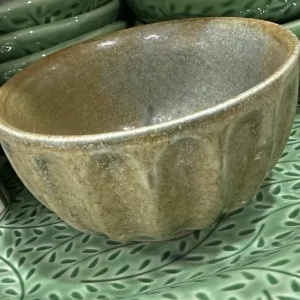 STUDIO CERAMIC BOWL 11X6CM OLIVE