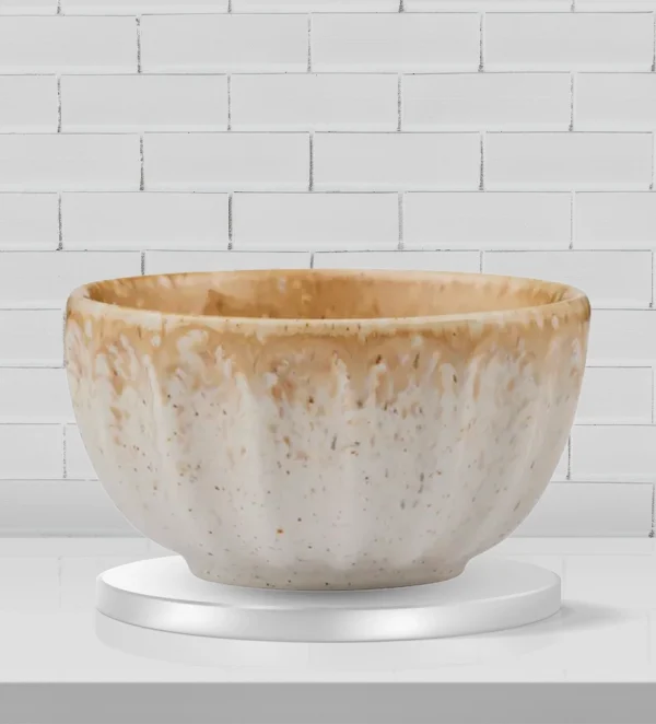 STUDIO CERAMIC BOWL 11X6CM NOUGAT