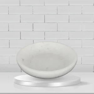 OTIS MARBLE BOWL 30X30X6CM WHITE
