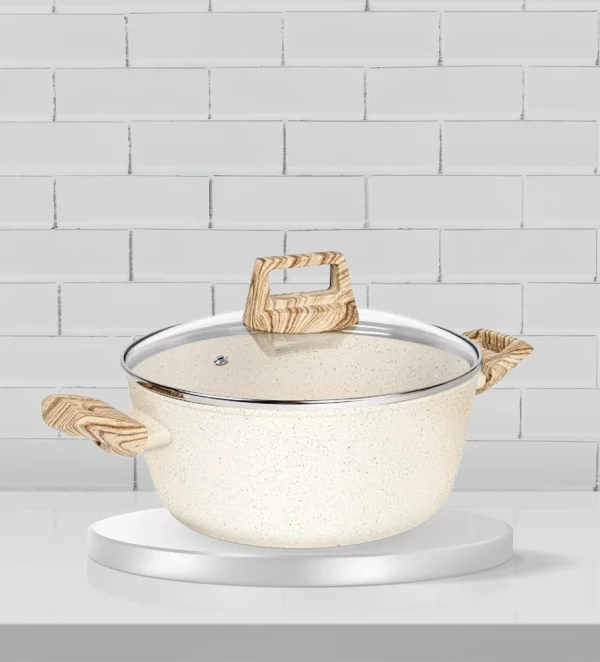 Nonstick 3 piece cooking pot set