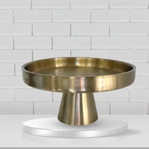 Gold cake stand