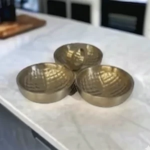 Gold 3 bowl tray