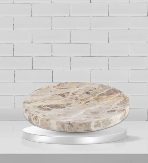 Carprani Round Marble Serving Board